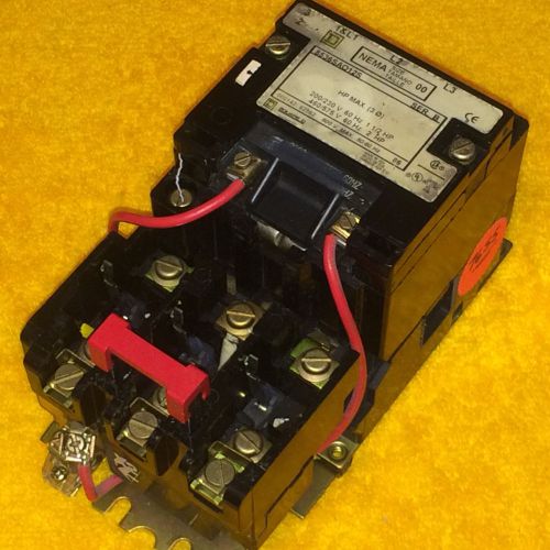 ***NEW*** SQUARE D 8536 NEMA SIZE 00  480 VOLT MOTOR STARTER 600 VOLT 3 PHASE