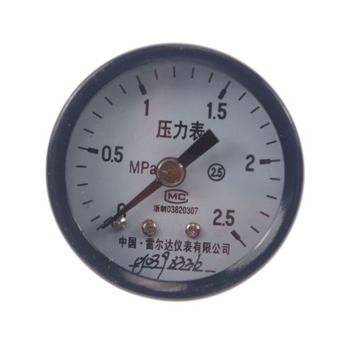 Water oil hydraulic air pressure gauge universal gauge m10*1 40mm dia 0-2.5mpa for sale