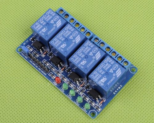 12V 4-Channel Relay Module with Optocoupler High Level Triger for Arduino