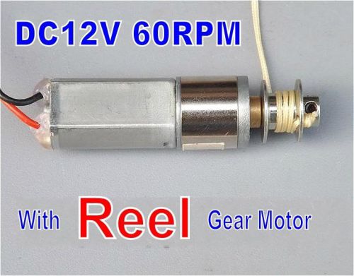 DC12V 60rpm With Reel Gear Motor Full metal gear motors for Toy DIY