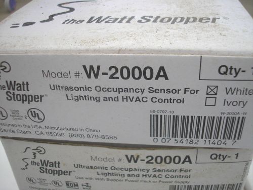 Wattstopper W-2000A Ultrasonic  Occupancy Sensor  For Lighting  And HVAC Control