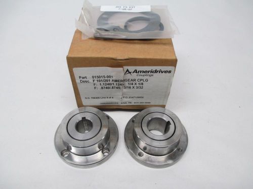 New ameridrives 015015-001 set of 2 1-1/8x7/8in bore coupling d304811 for sale