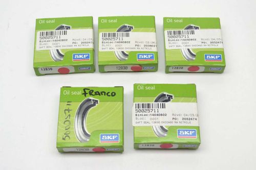 LOT 5 NEW SKF 12830 CAMSHAFT 2X1-1/4X3/8IN JOINT RADIAL OIL SEAL B386038