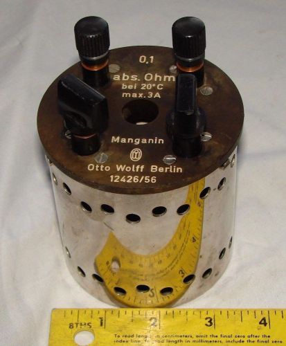 0.1 ohm resistor standard otto wolff berlin abs ohm calibration calibator resist for sale