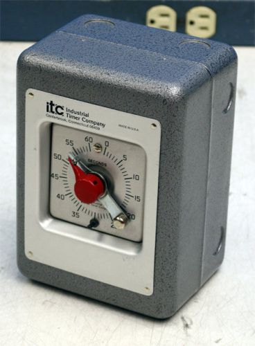 ITC Industrial Timer Company PAB 60 Second Timer PAB-60S