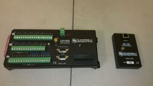 Campbell Scientific CR1000 Data Logger &amp; NL120 Ethernet Module lot