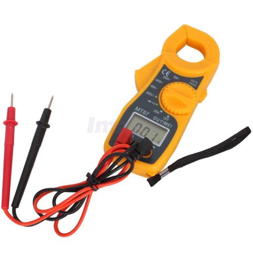 Mt87 digital lcd clamp multimeter dmm ac/dc voltage dc current ohm tester meter for sale