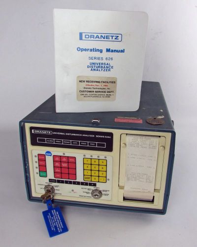 Dranetz 626a universal disturbance analyzer - 626-pa-6006, 6002a, 6005 &amp; 6009 for sale