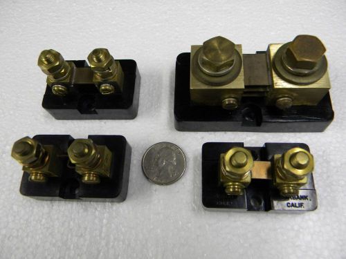 (4) Various CURRENT SHUNTS, 5-50-100-300 Amp / 50 mV, Janco, Empro, and I&amp;A