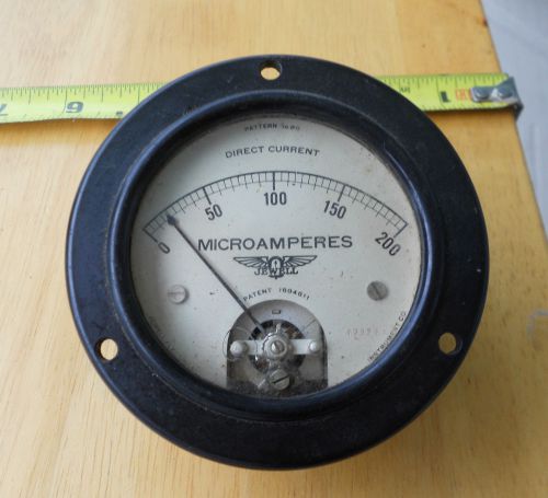 Vintage Jewell Electrical DC Milliamperes Panel Meter Gauge 3.5&#034;