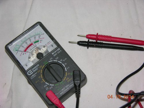 Vintage Commercial Electric Model M1015B AC/DC Electrical Tester Meter Hand Held