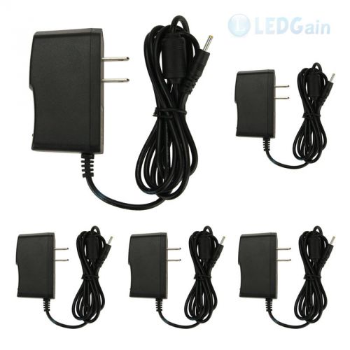 5x wall charger power supply adapter ac110-220v to dc5.5v 1a 2.5x0.8mm output for sale