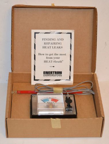 RARE Vintage Enertron HEAT SLEUTH Temperature Difference Meter  New Original Box