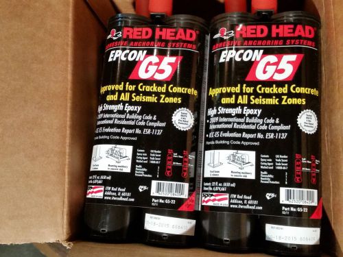 RED HEAD ADHESIVE ANCHORING SYSTEM EPCON G5 HIGH STRENGTH EPOXY NEW
