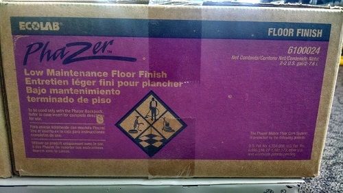 Ecolab Phazer Monostar Low Maintenance Floor Finish (Case of Two 2 Gallon Bags)