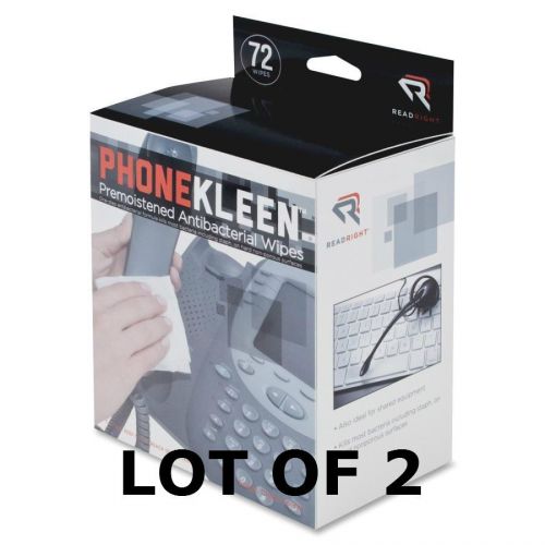 PhoneKleen Wet Wipes (72 per Box) Lot of 2 Boxes RR1303 - NEW!