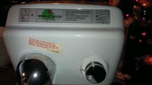 *new* world dryer 20a 115v pushbutton hand dryer for sale