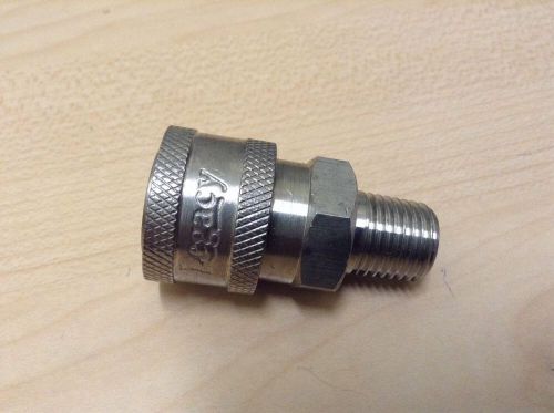 Power Pressure Washer Fitting 1/4&#034; MPT Male 1/4 Stainless Quick Connect