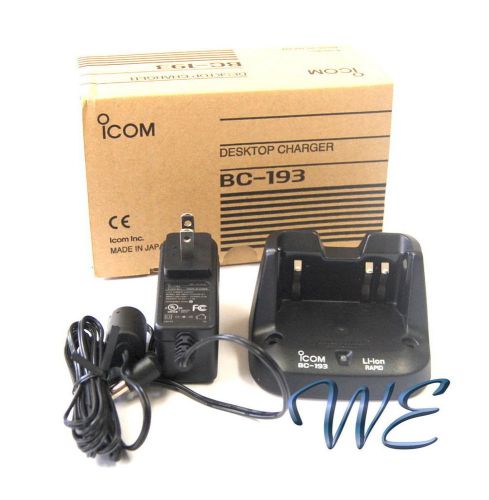 NEW ICOM BC-193 100-240V Charger for IC-T70A IC-T70E IC-V80 IC-V80E in BP-265
