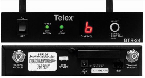 Telex communications 2.4 ghz multi-channel master station wireless intercom for sale