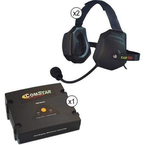Eartec comstar xt full duplex wireless system with xtreme wireless headset 2user for sale