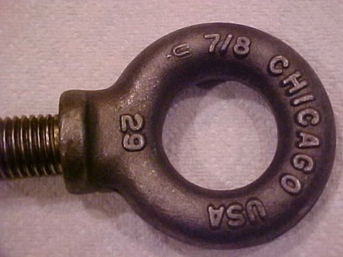 7/8&#034; chicago  eye bolt 2-1/4  inch of theards for sale