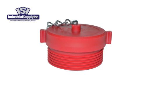 1-1/2” nst(m) polycarbonate red fire hose hydrant plug and chain for sale
