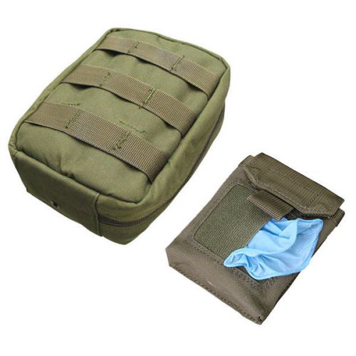 NEW CONDOR MA21 &amp; MA49 EMT Lifeguard Combo Package Medic &amp; Glove Pouch OD Green