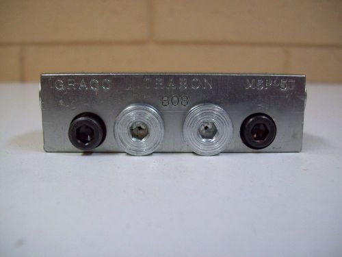Graco lubriquip msp-5t trabon modular divider valve - nnb - free shipping! for sale