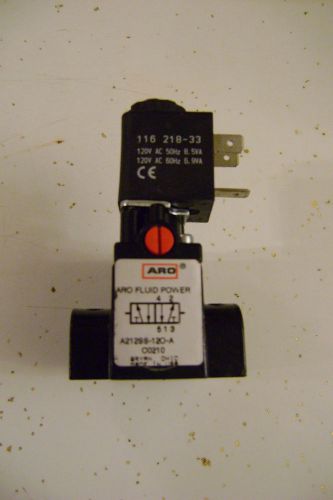 Aro  a212ss-120-a-3 pneumatic switching valve 120 v coil new for sale