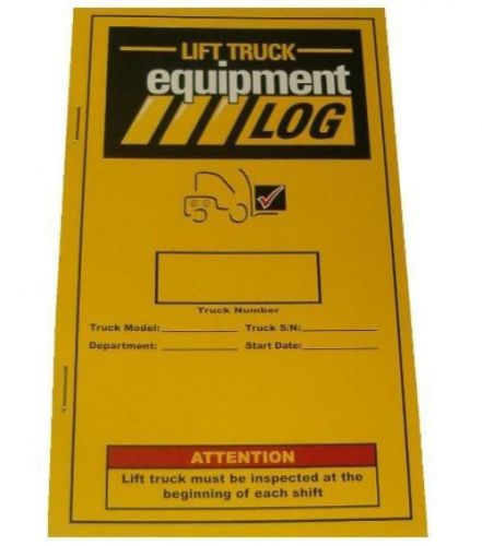 NEW IWI 70-1065-1 Replacement Lift Truck Log Book for Electric Counterbalance