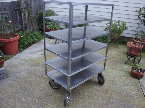 Lakeside 433 6-Shelf Stainless Steel Utility Cart