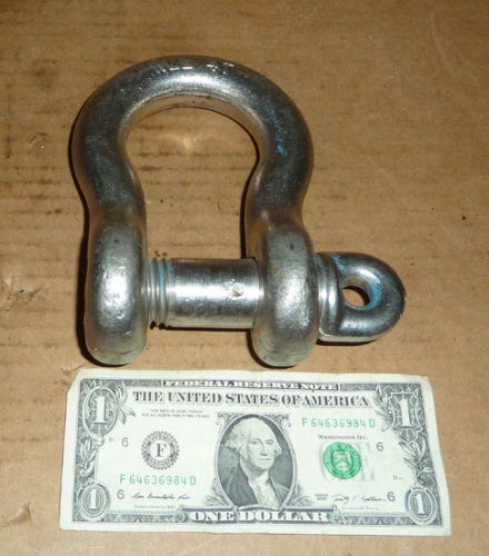 WLL 4T USA 316 CC NM Shackle,1-3/4 Opening,HD,6-1/2&#034; Tall,Winch Hoist Rigging