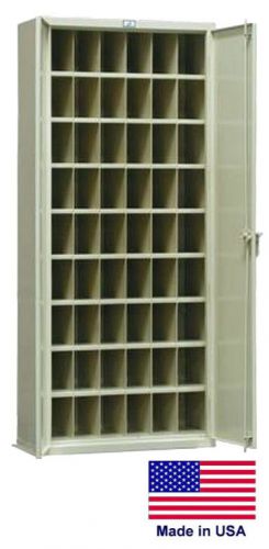 Storage / pick bin cabinet - 54 compartments - lockable - 95 h x 18 d x 41 w for sale