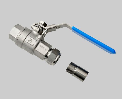 Vaisala 1/2&#034; threaded stainless steel ball valve-01 with iso 1/2&#034;welding joint for sale