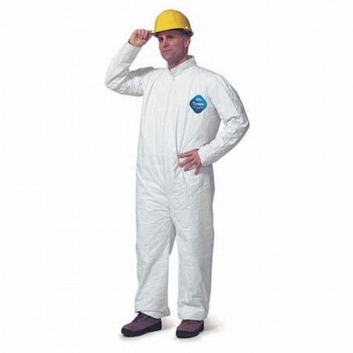 Dupont collared white tyvek suit 2xl pk 25 brand new! ty120swh2x002500 free ship for sale
