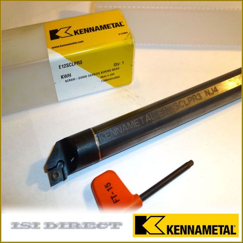 E12SCLPR3 KWH  KENNAMETAL *** SCREW-DOWN CARBIDE BORING BAR ***