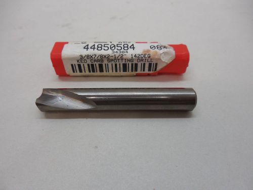 Keo carbide 3/8&#034; x 7/8&#034; x 2-1/2&#034; 142 degree spotting drill 34384  new for sale