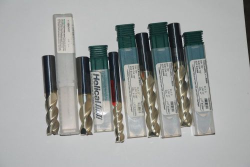 Helical end mills (5) 3 flute Z plus