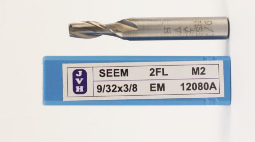 9/32&#034; x 3/8&#034; hss m2 single end mill 2 fl center cutting for sale