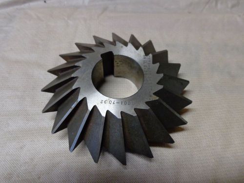 MILLING CUTTER 3X1X1-1/4 DOUBLE ANGEL 70 DEG INCLUDED HS