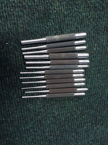 Starret 12pc Set Drive Pin Punches