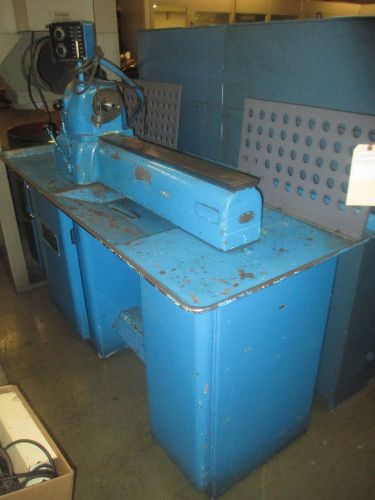 Hardinge lathe with welded steel cabinet lathe stand - for parts - fits dv-59 for sale