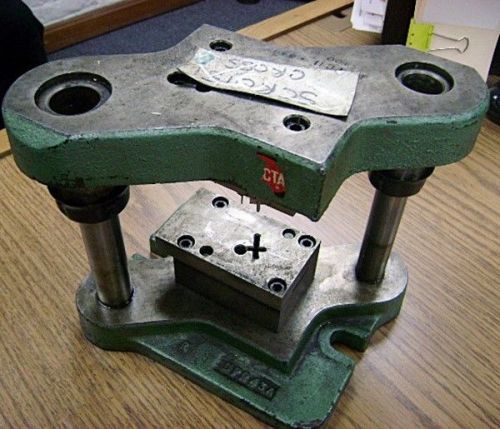 Stamping press tool and die set to make religious cross - jewelry, pendant for sale