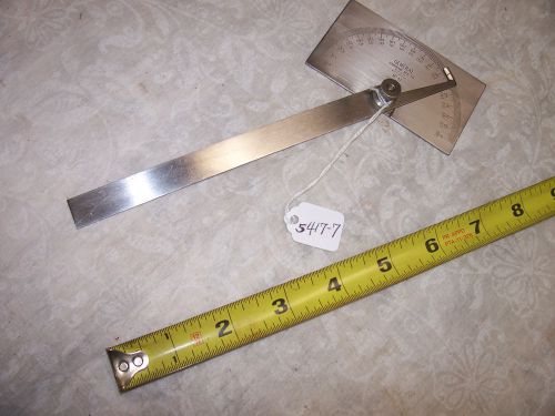 Protractor, No 17 General Hardware Mfg. Co., Inc., Stainless Steel Tool, USA