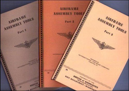 Airframe Assembly Tools 1, 2 &amp; 3 - US Navy World War 2 booklets
