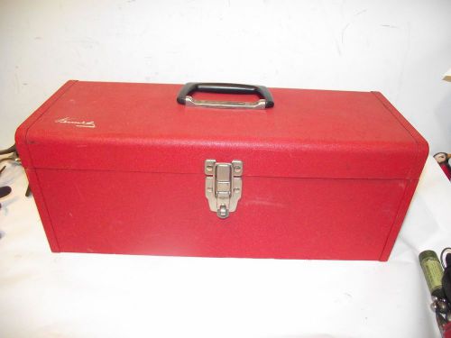 Vintage Kennedy Tool Box Chest Red Metal
