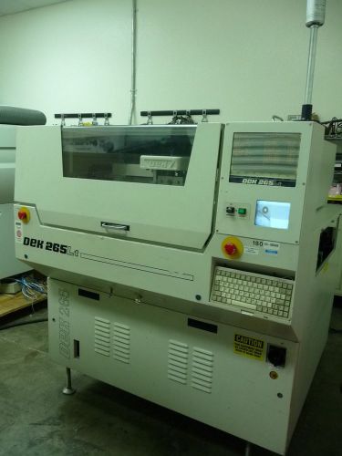 Dek 265lt screen printer with under stencil wipe and vacuum ; tested &amp; working for sale