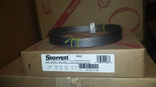Starrett 93&#034;(7&#039;9&#034;) x 3/4&#034; x .035&#034; 5/8s vp m42 powerband saw blade for sale