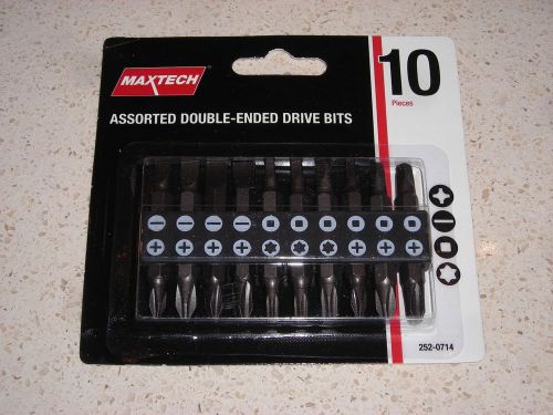 Maxtech Assorted 10 Piece Double-Ended Drive Bits #252-0714